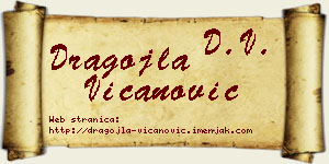 Dragojla Vicanović vizit kartica